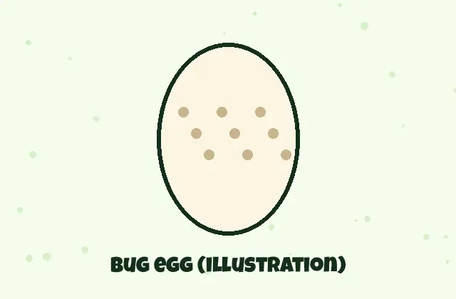 Illustration of a speckled bug egg for the Bug Evolution eggs and hatching guide